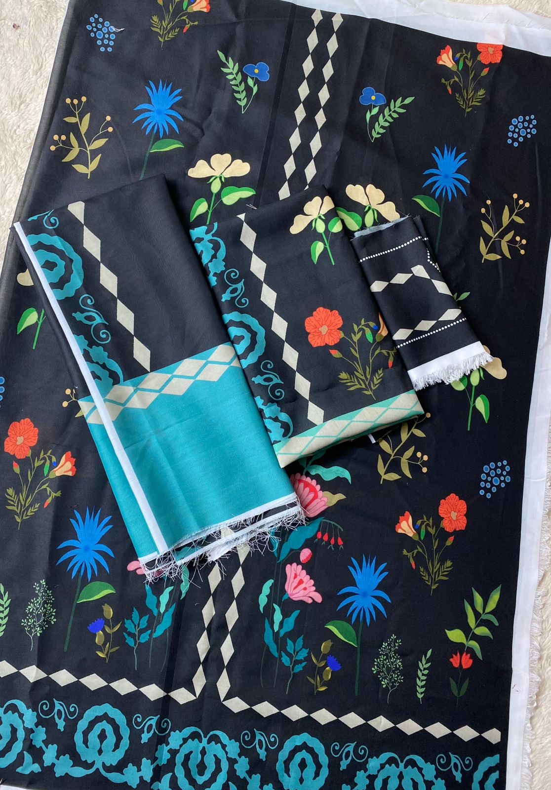 2Pcs Digital Print Suit