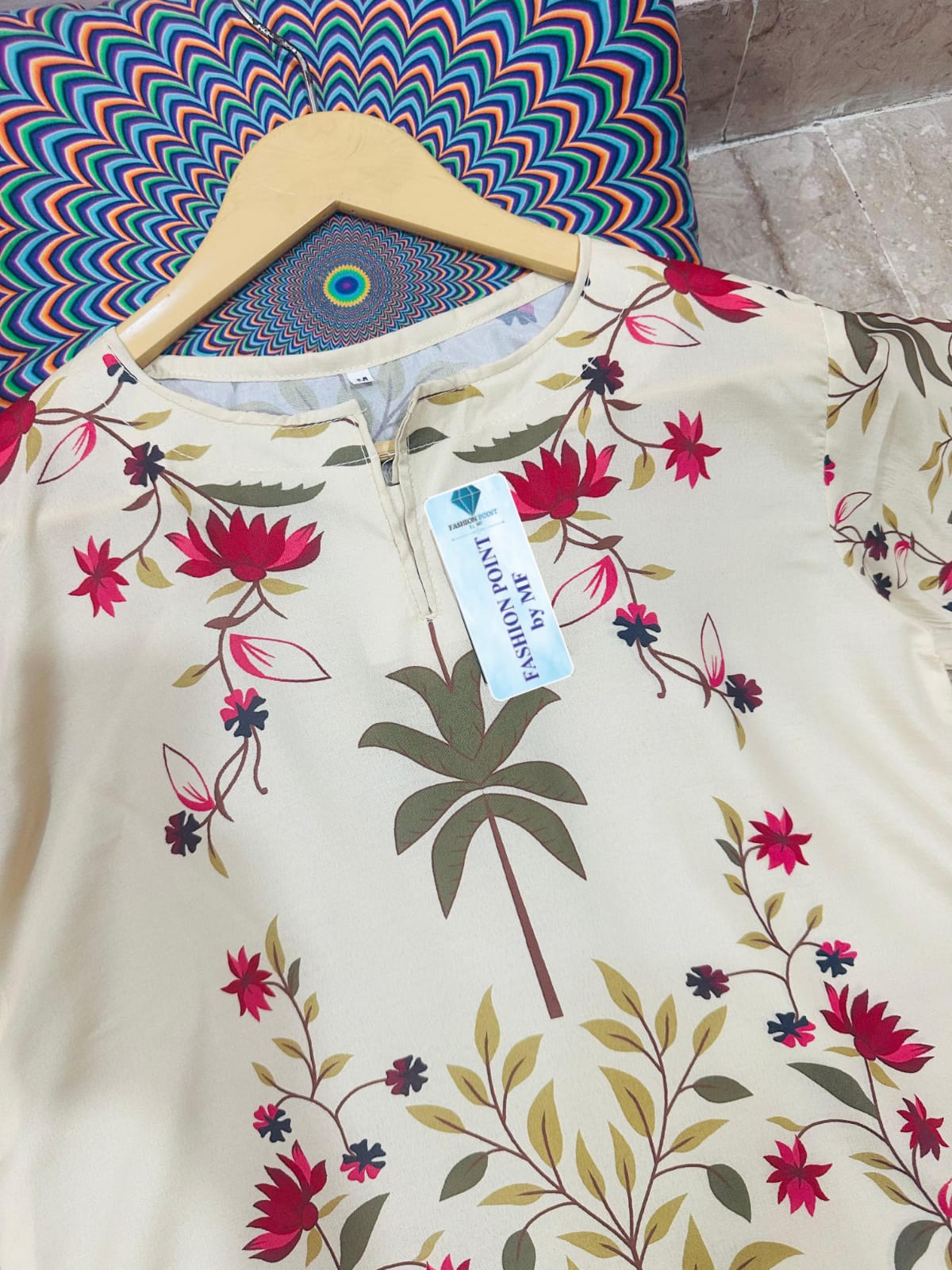 2Pcs Printed Suit