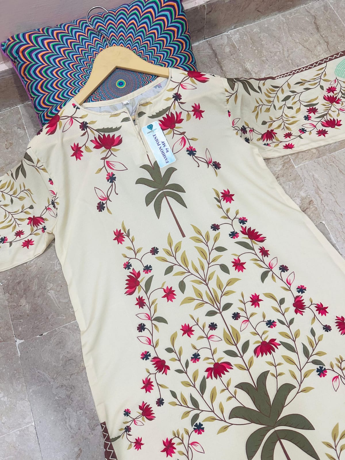 2Pcs Printed Suit