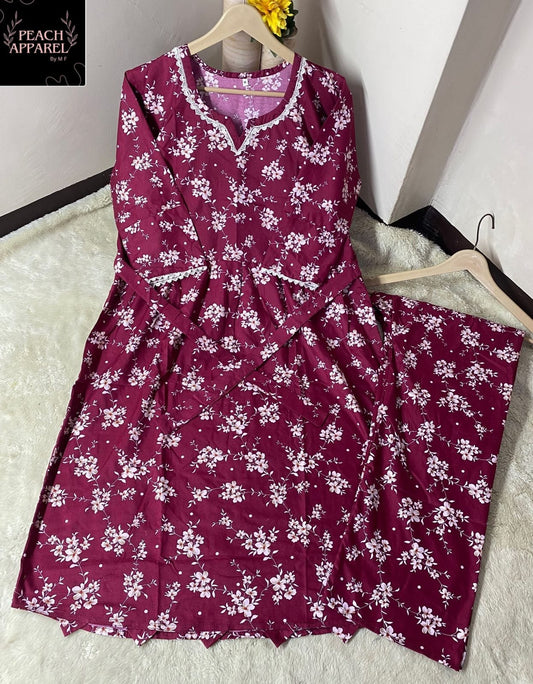 2Pcs Printed frock