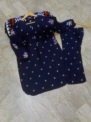 2 Pcs Embroidered Suit