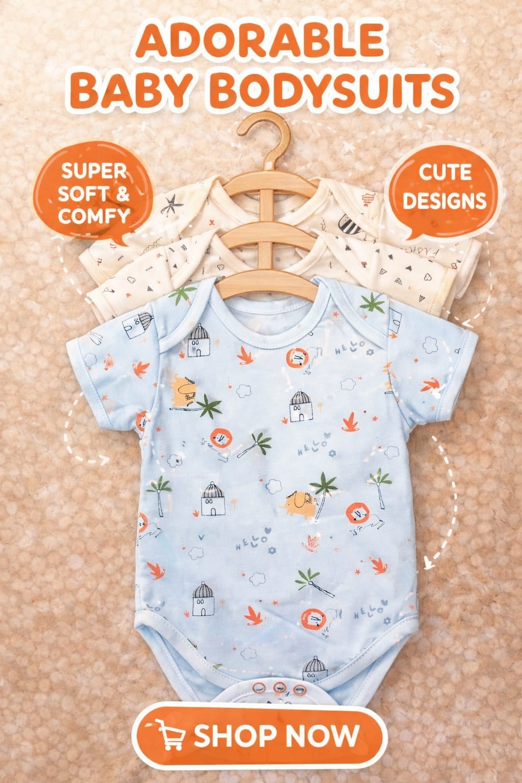 Pack of 3 Baby Suit Set