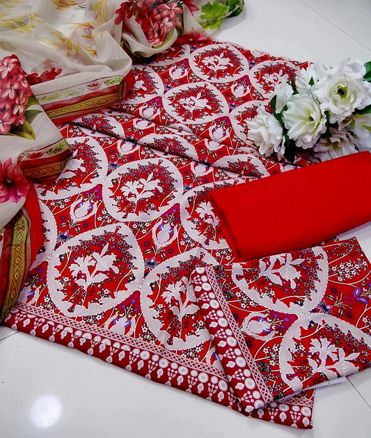 3-Piece Digital Print Suit