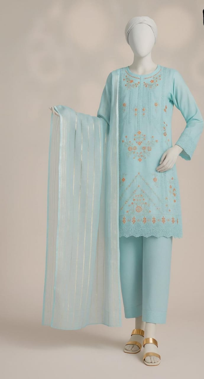 3-Piece Embroidered Suit