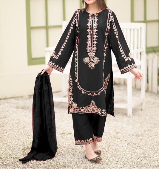 3-Piece Embroidered Suit