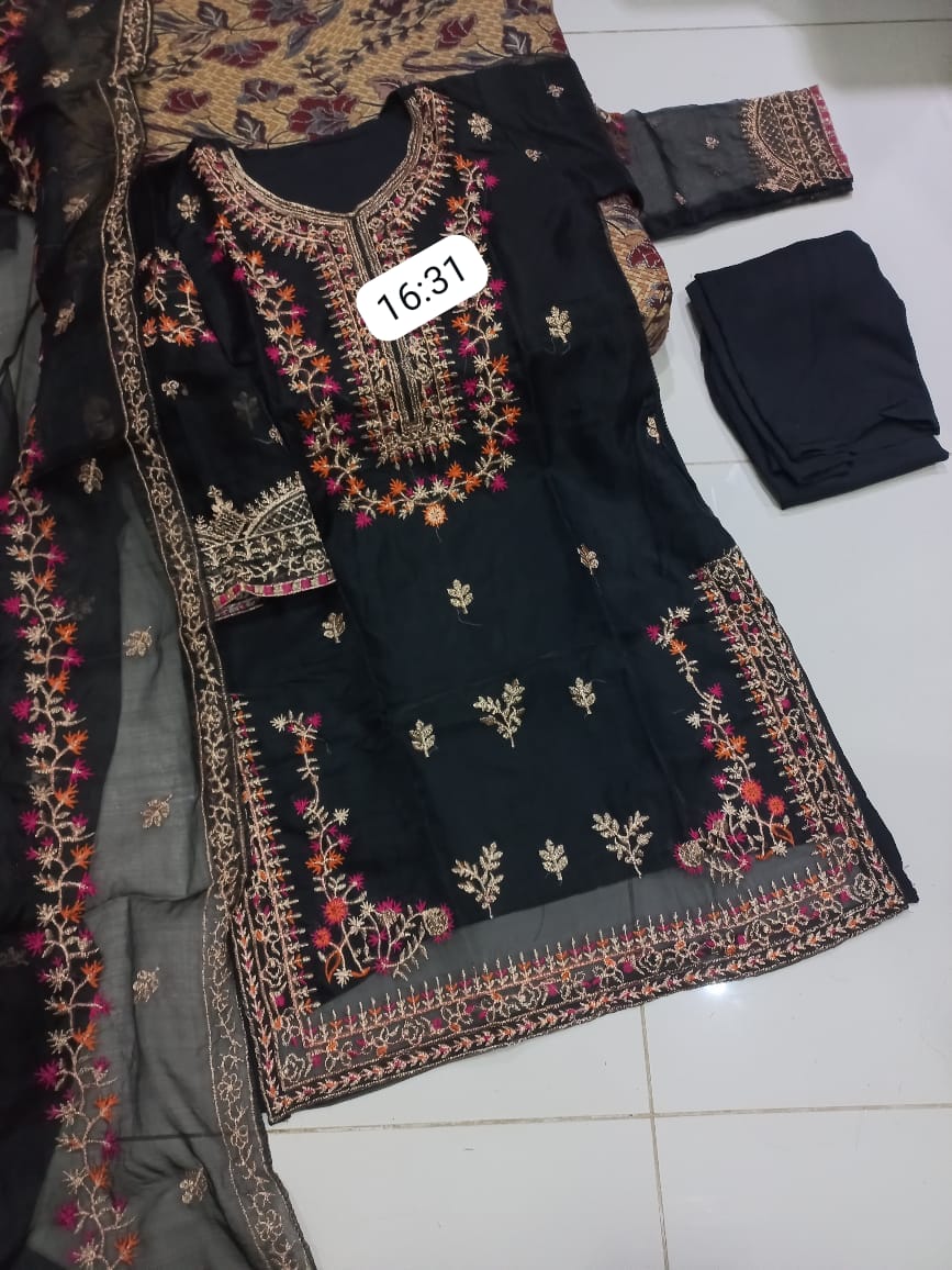 3-Piece Embroidered Suit