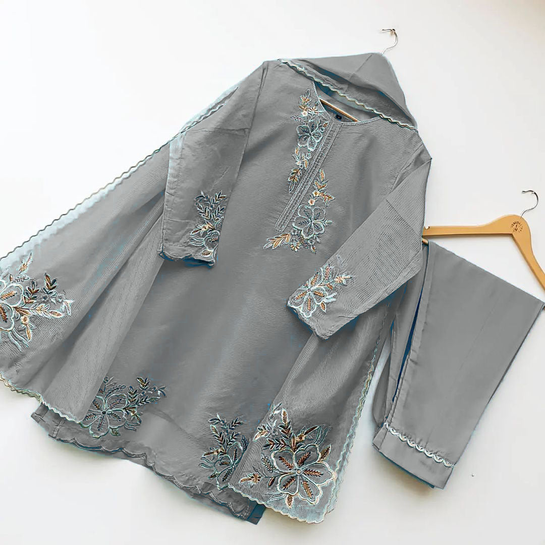 3-Piece Embroidered Suit