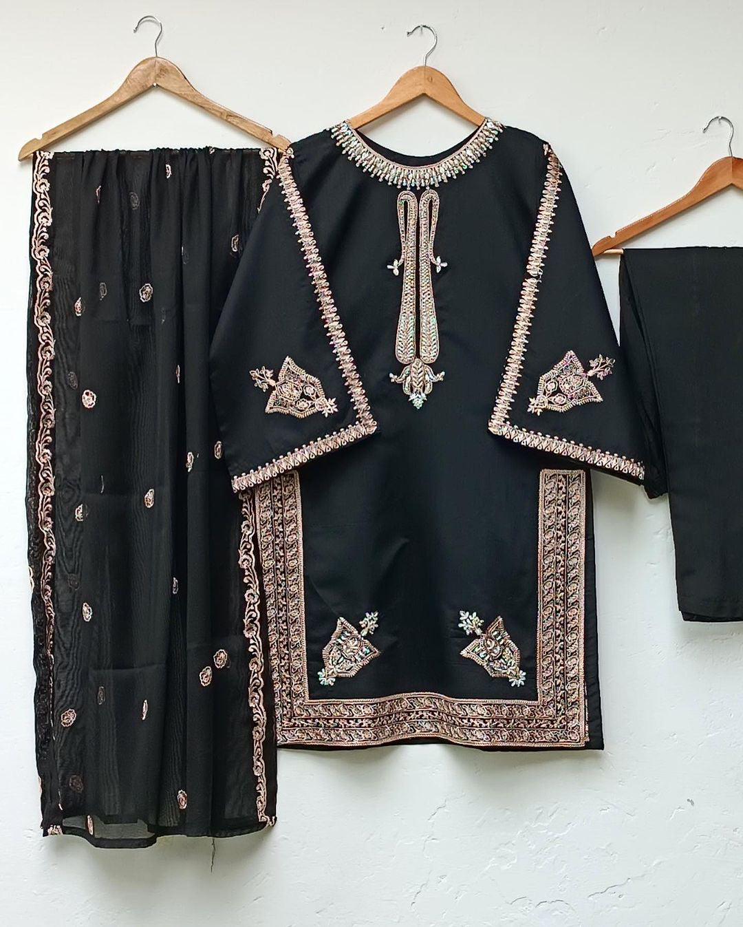 3-Piece Embroidered Suit