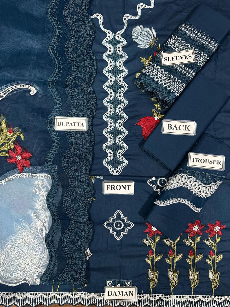 3-Piece Embroidered Suit