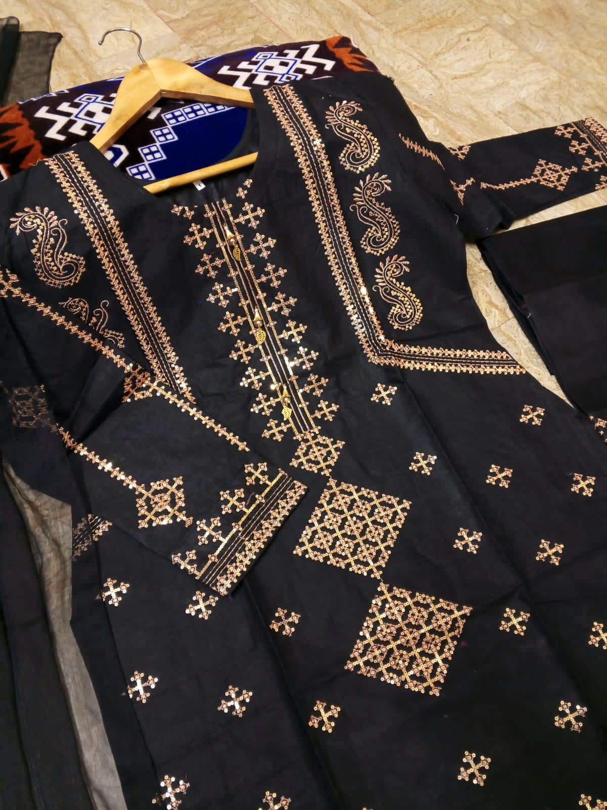 3-Piece Embroidered Suit