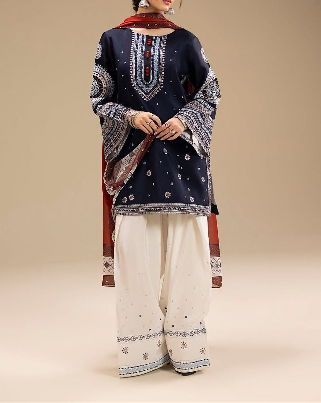 3-Piece Embroidered Suit