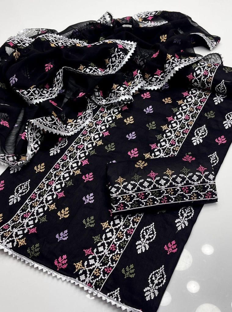 3-Piece Embroidered Suit