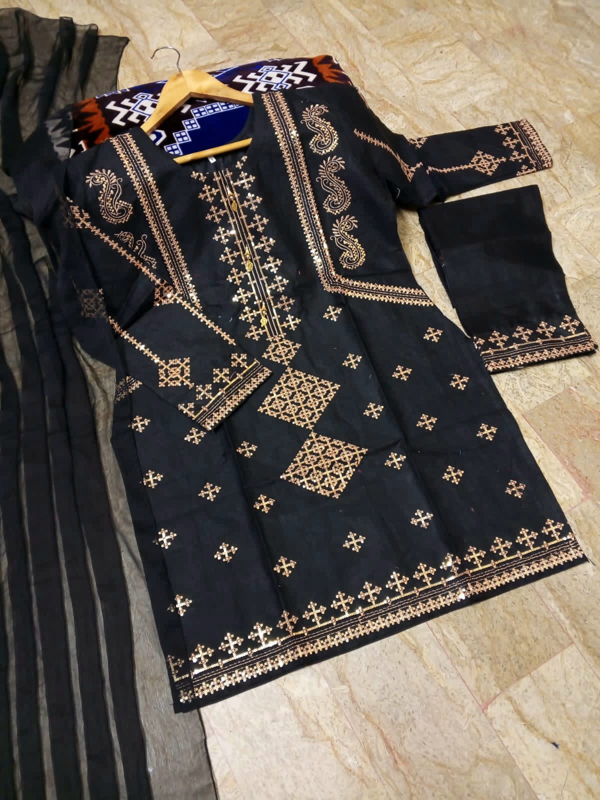 3-Piece Embroidered Suit