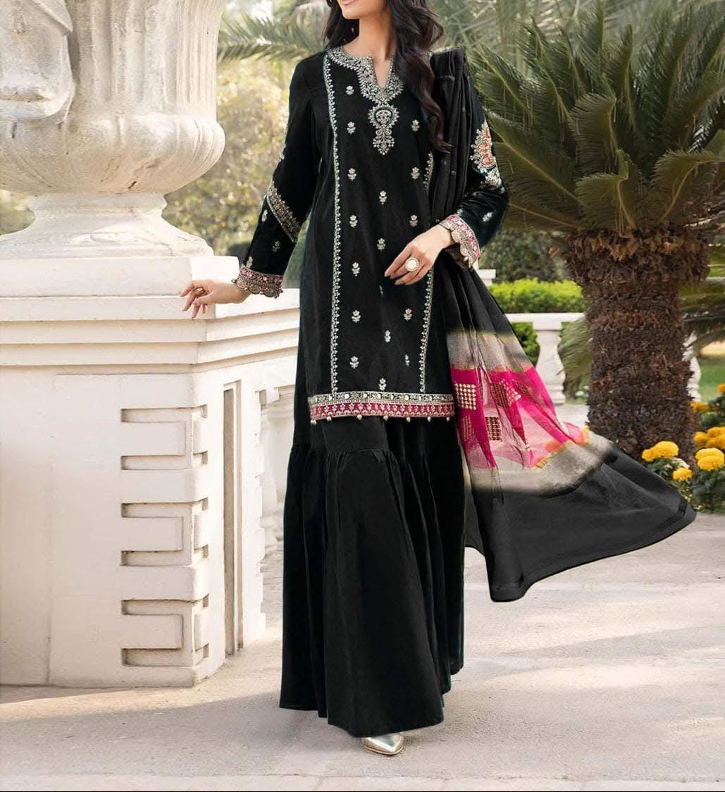 3-Piece Embroidered Suit