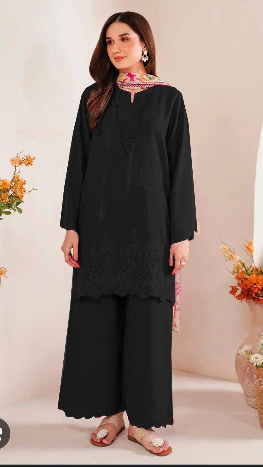3-Piece Embroidered Suit
