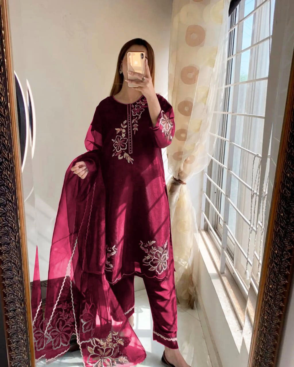 3-Piece Embroidered Suit