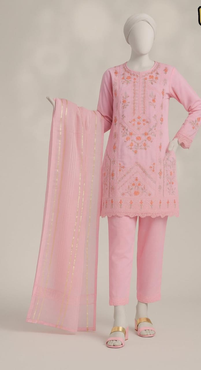 3-Piece Embroidered Suit