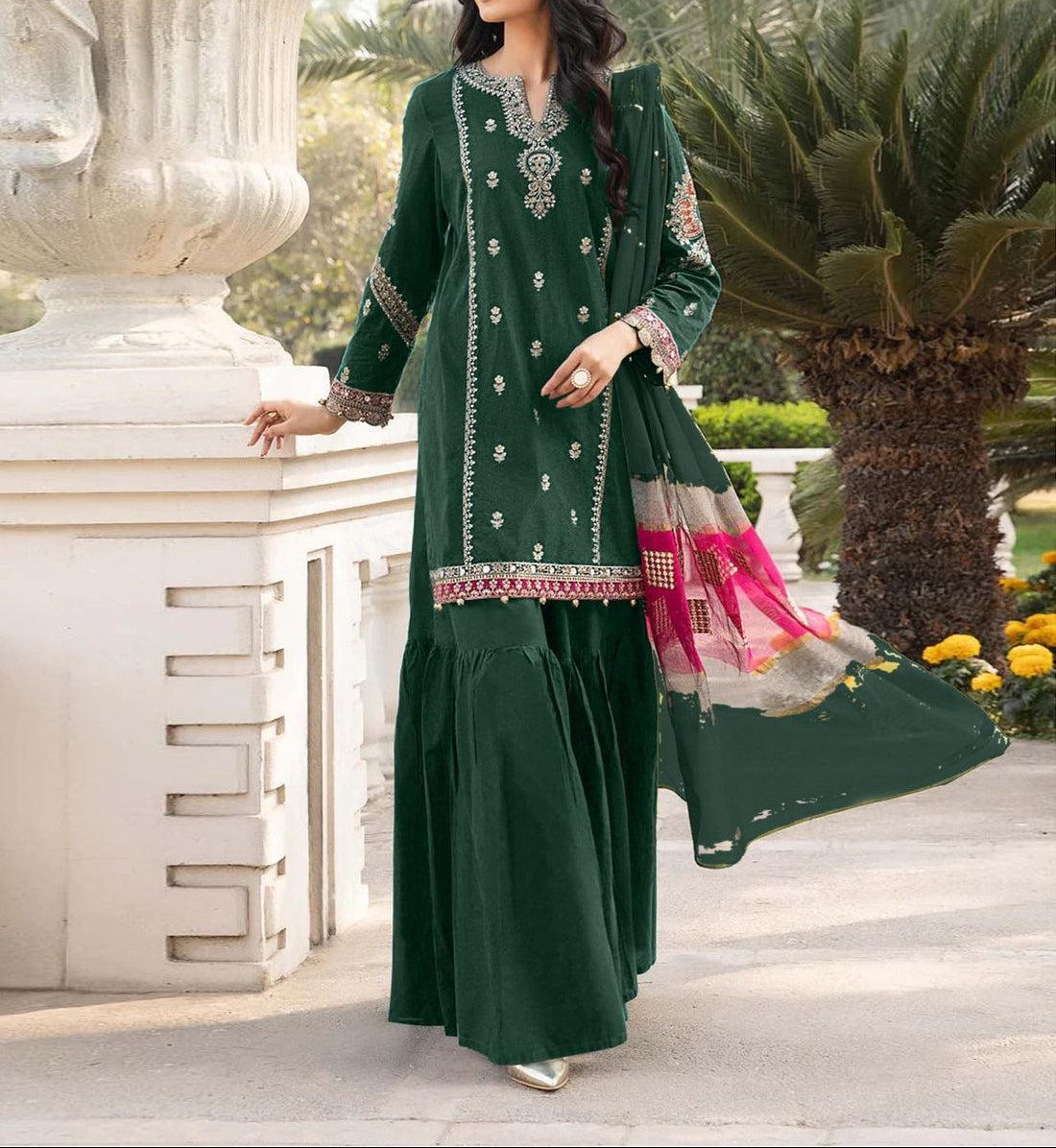 3-Piece Embroidered Suit