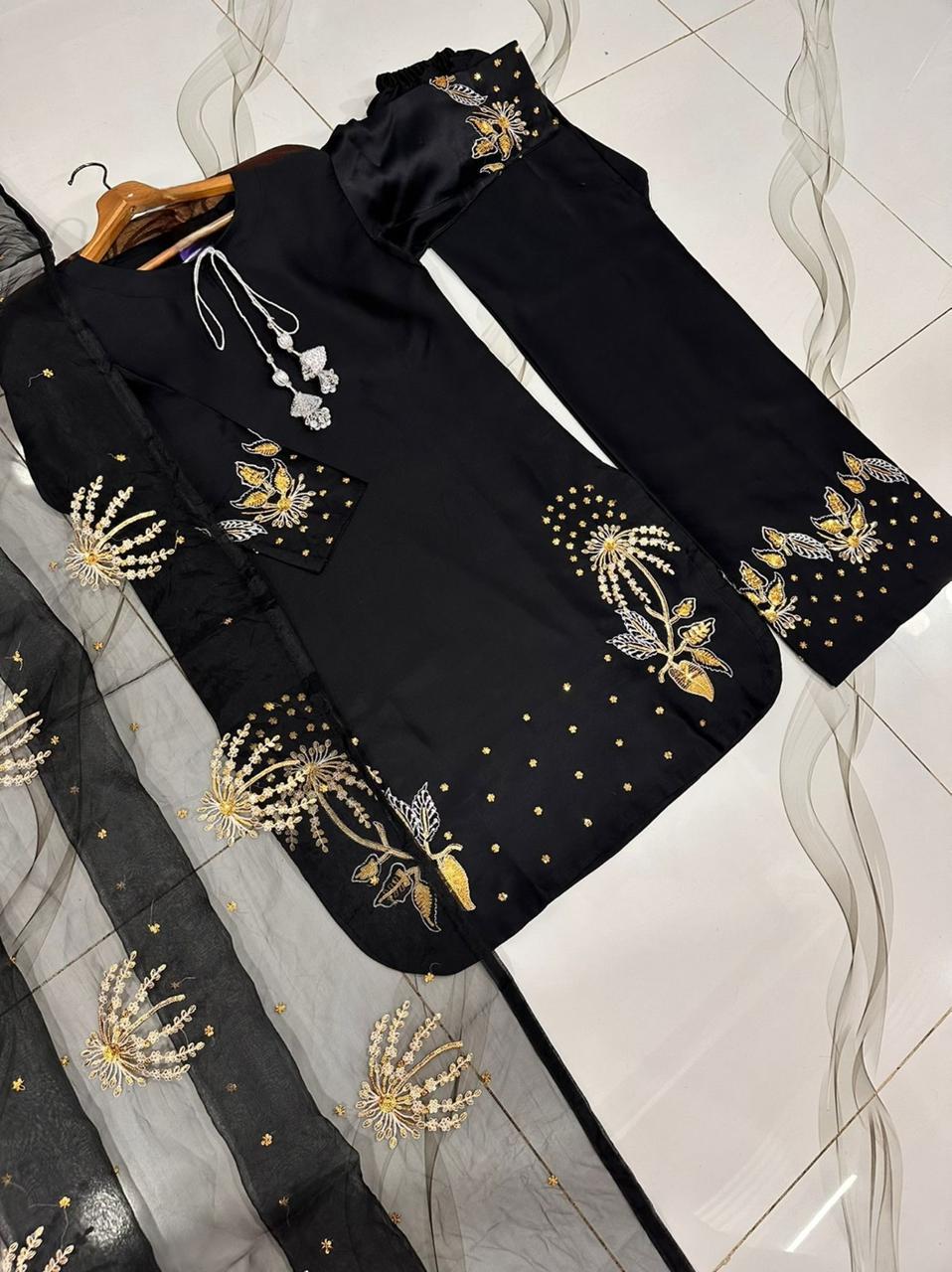 3-Piece Embroidered Suit