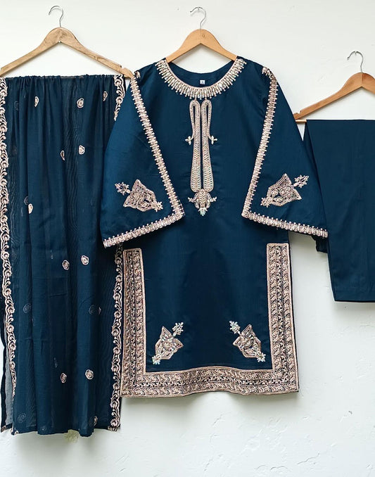 3-Piece Embroidered Suit