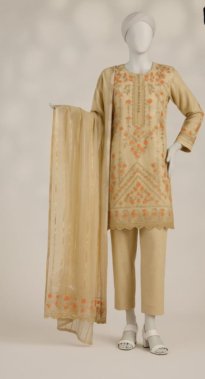 3-Piece Embroidered Suit