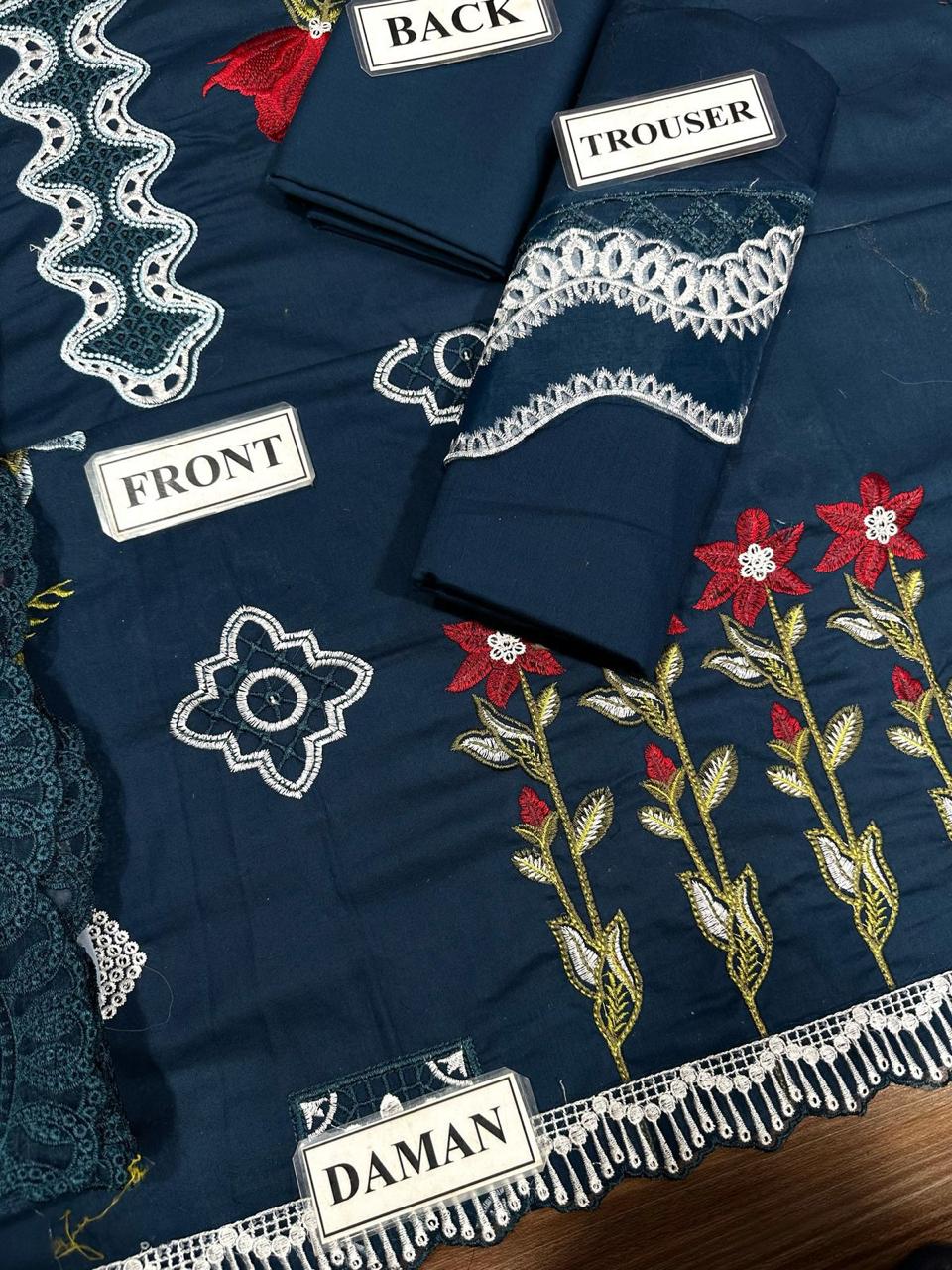 3-Piece Embroidered Suit