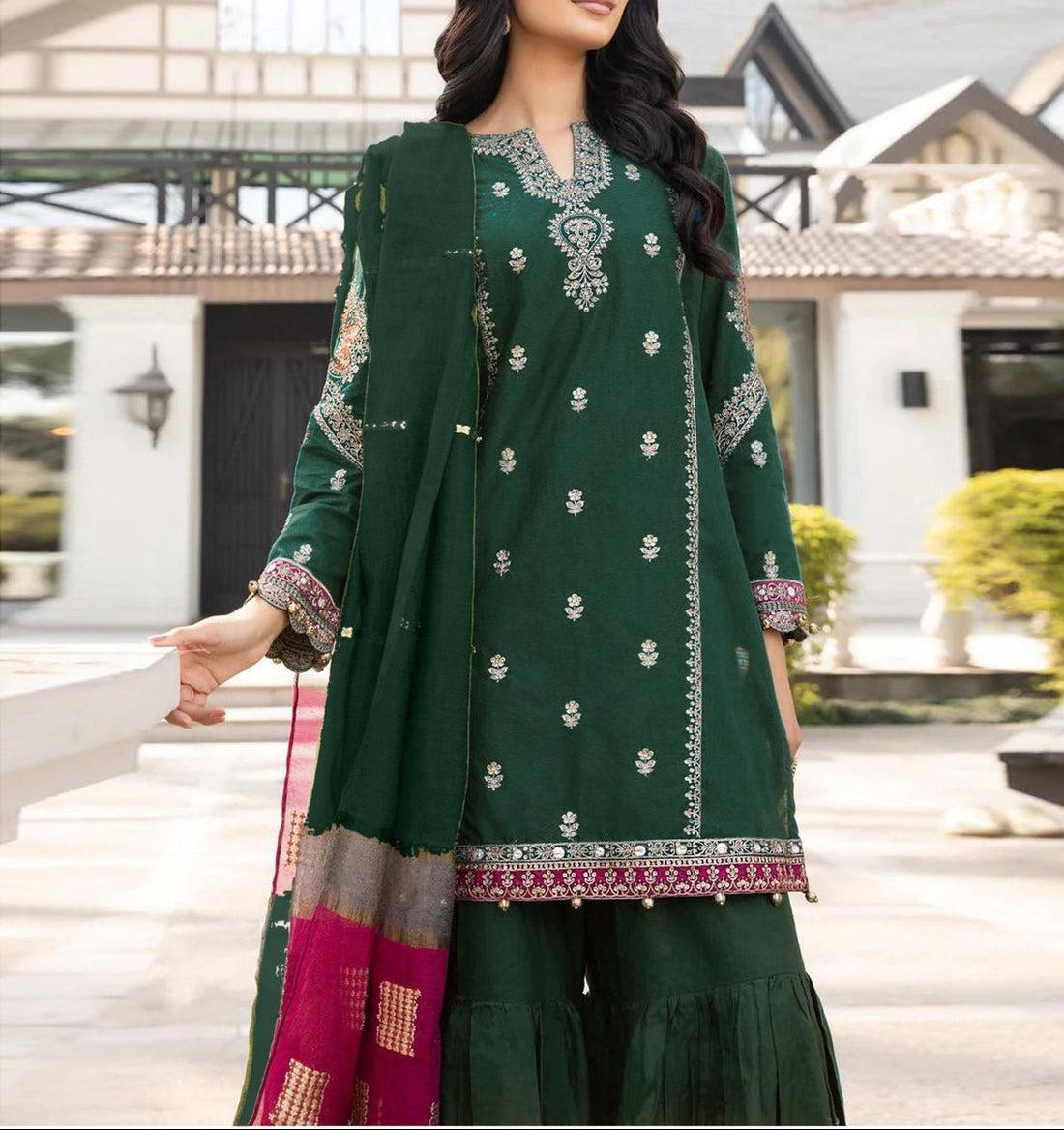 3-Piece Embroidered Suit