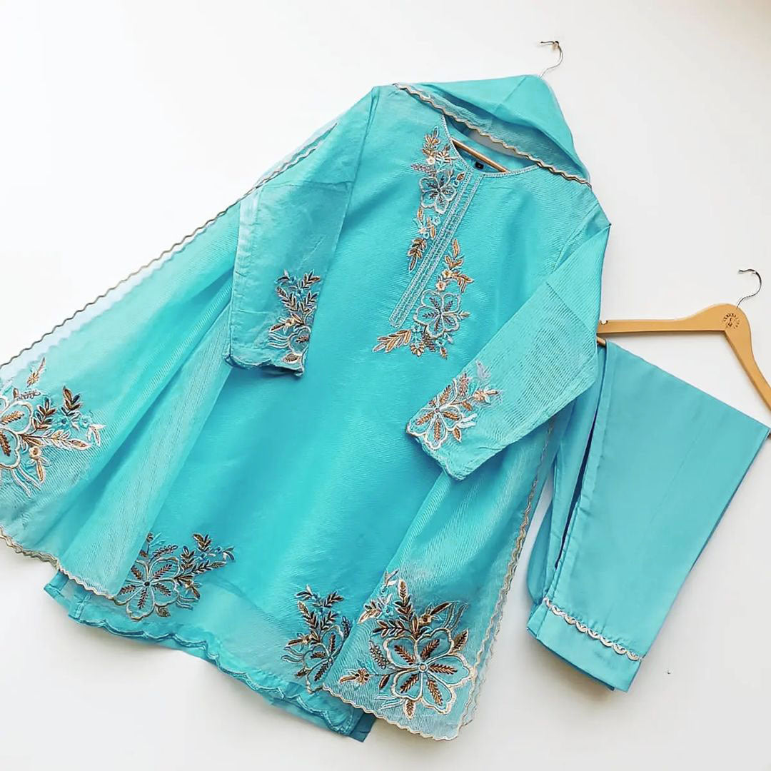 3-Piece Embroidered Suit