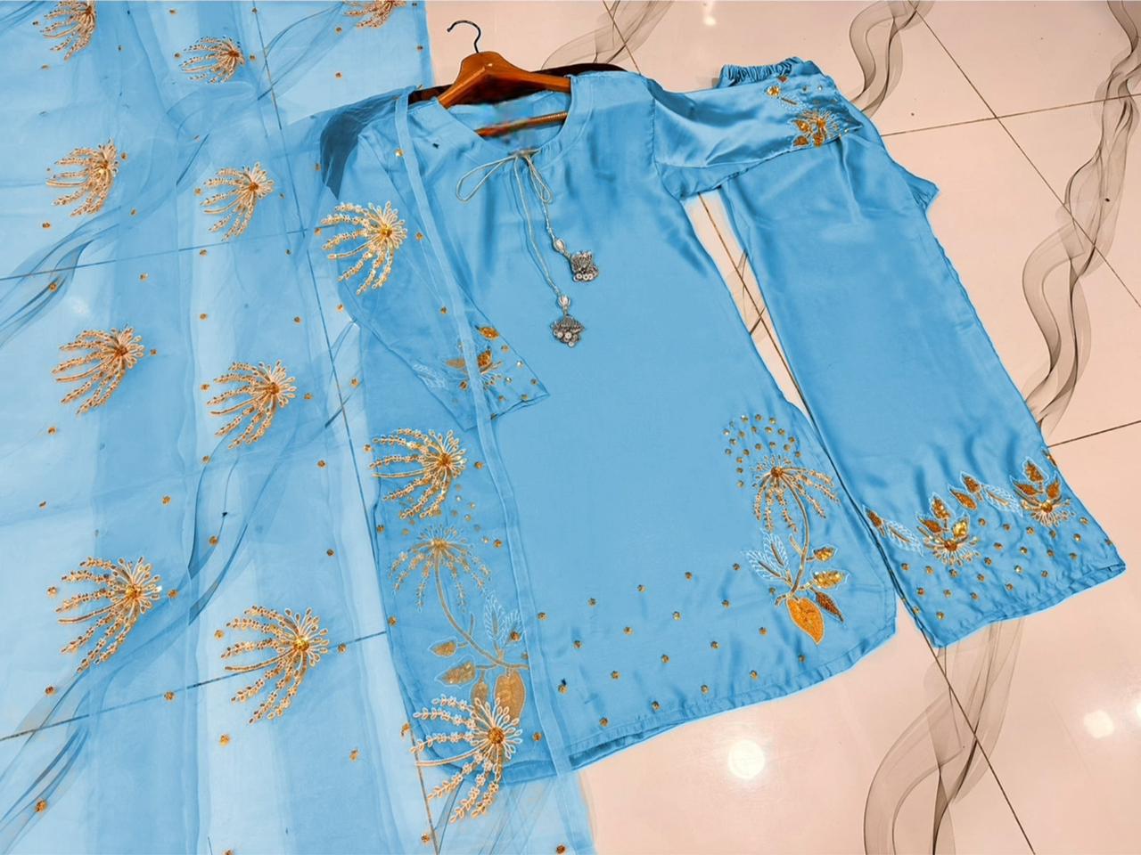 3-Piece Embroidered Suit