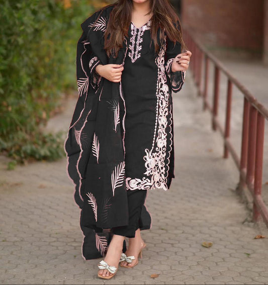 3-Piece Embroidered Suit