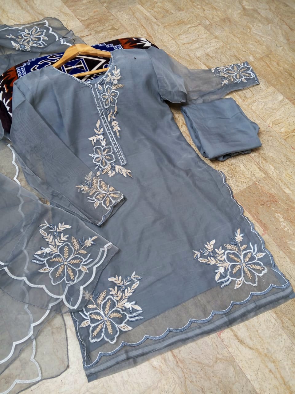 3-Piece Embroidered Suit
