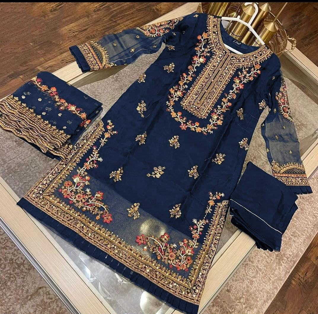 3-Piece Embroidered Suit