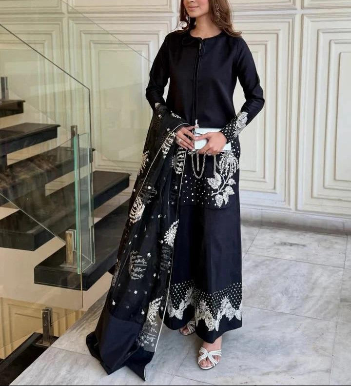 3-Piece Embroidered Suit