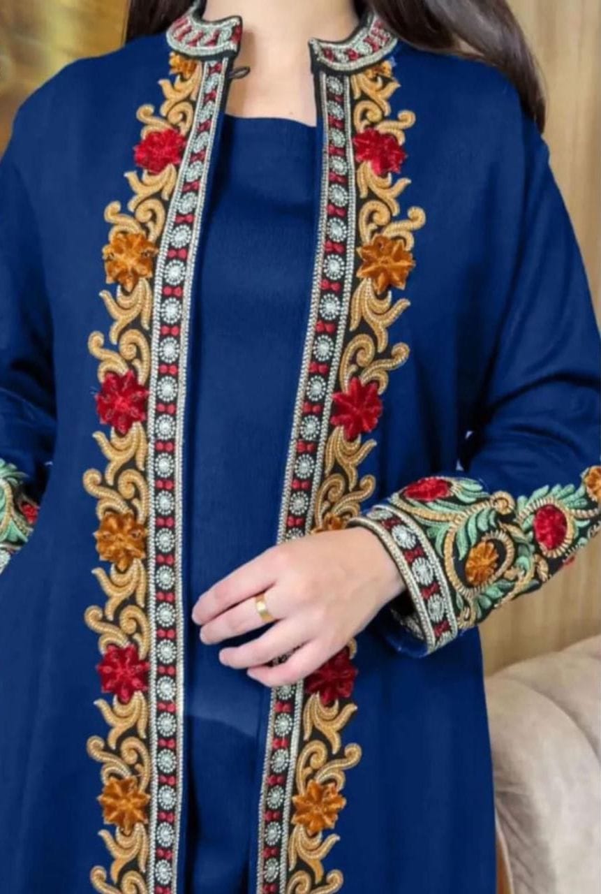 3-Piece Heavy Embroidered Suit