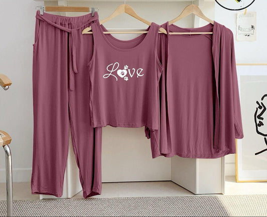 3-Piece Night Suit