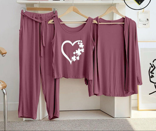 3-Piece Night Suit