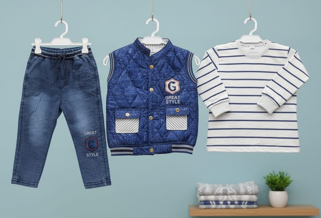 3-Piece Parachute Jacket Suit