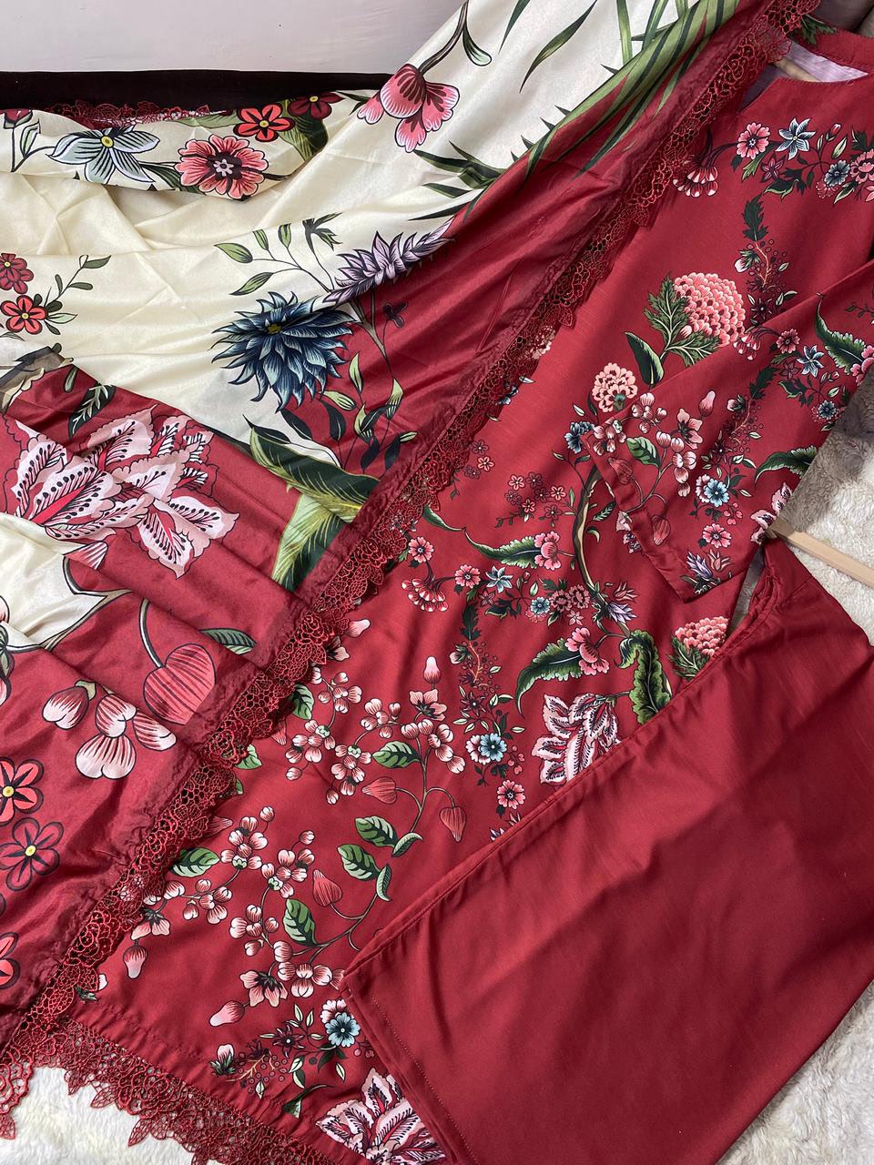 3-Piece Printed Suit