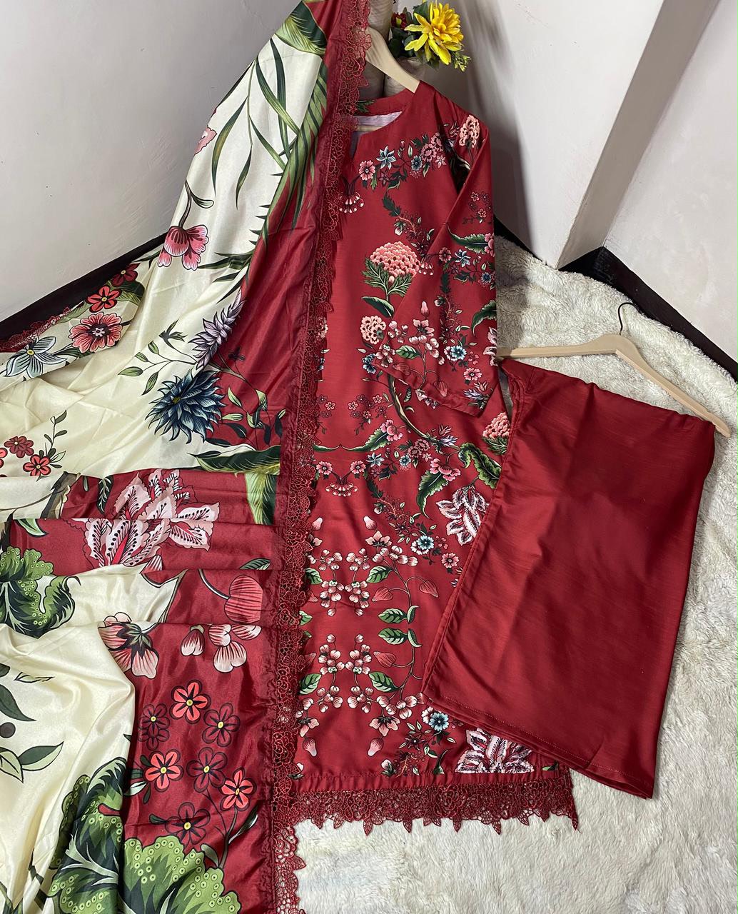 3-Piece Printed Suit