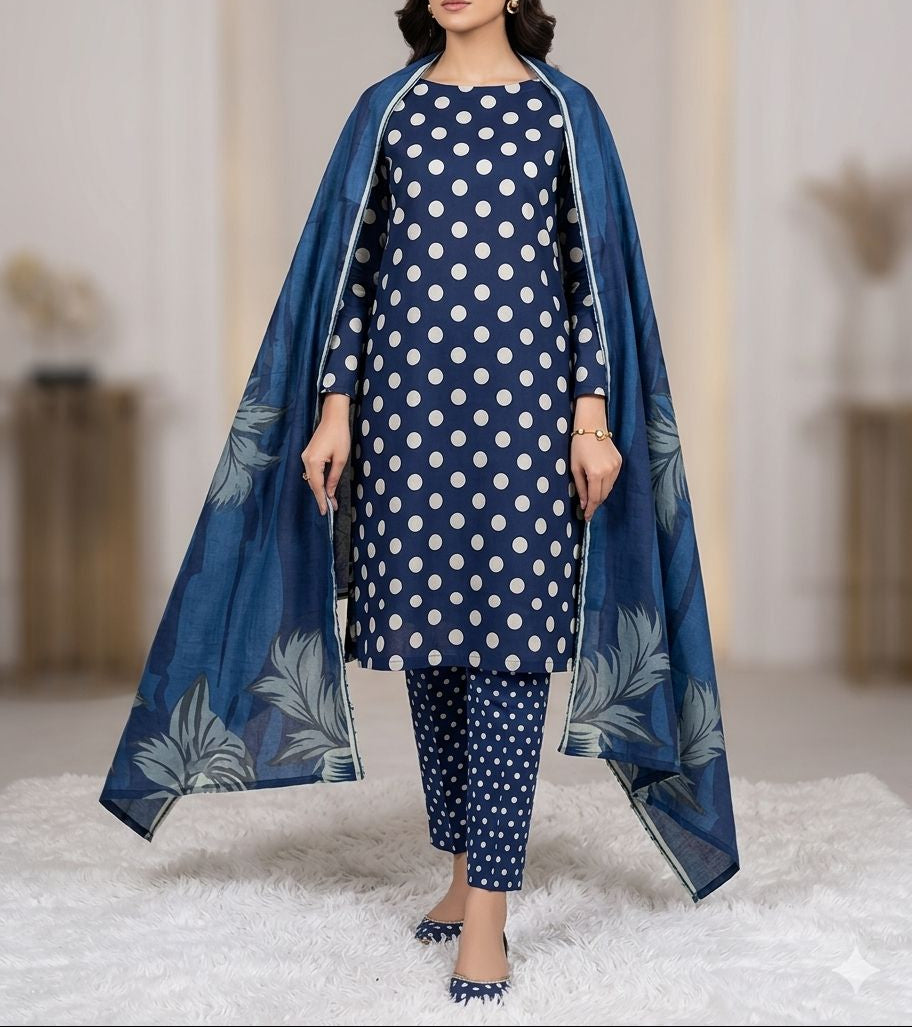 3-Piece Unstitched Suit