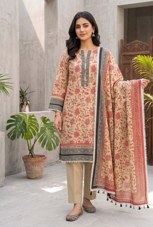 3-Piece Unstitched Suit