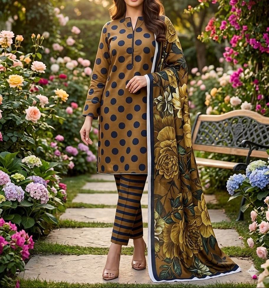 3-Piece Unstitched Suit