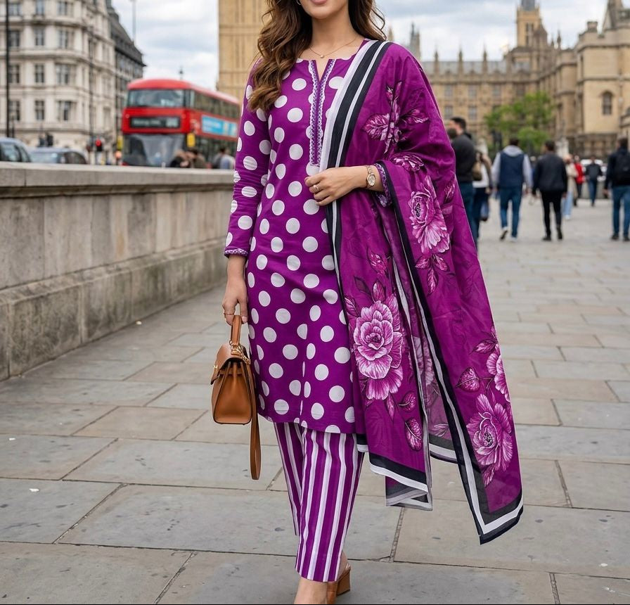 3-Piece Unstitched Suit