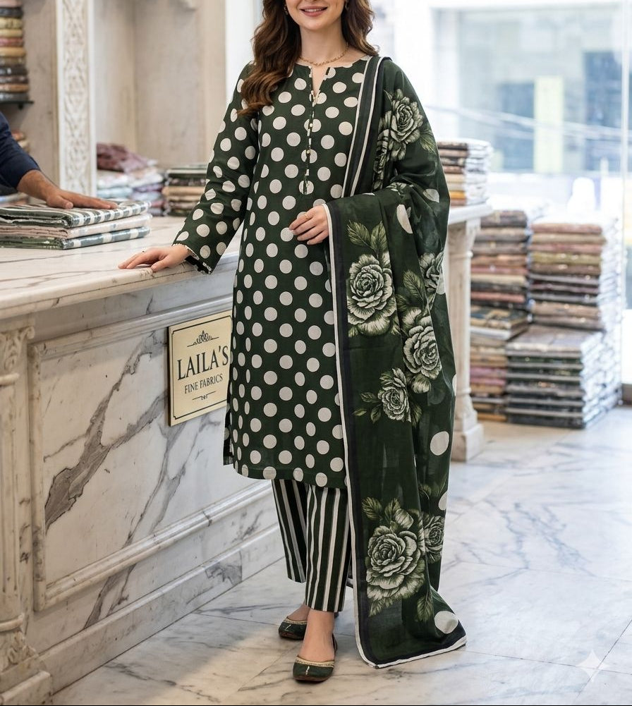 3-Piece Unstitched Suit