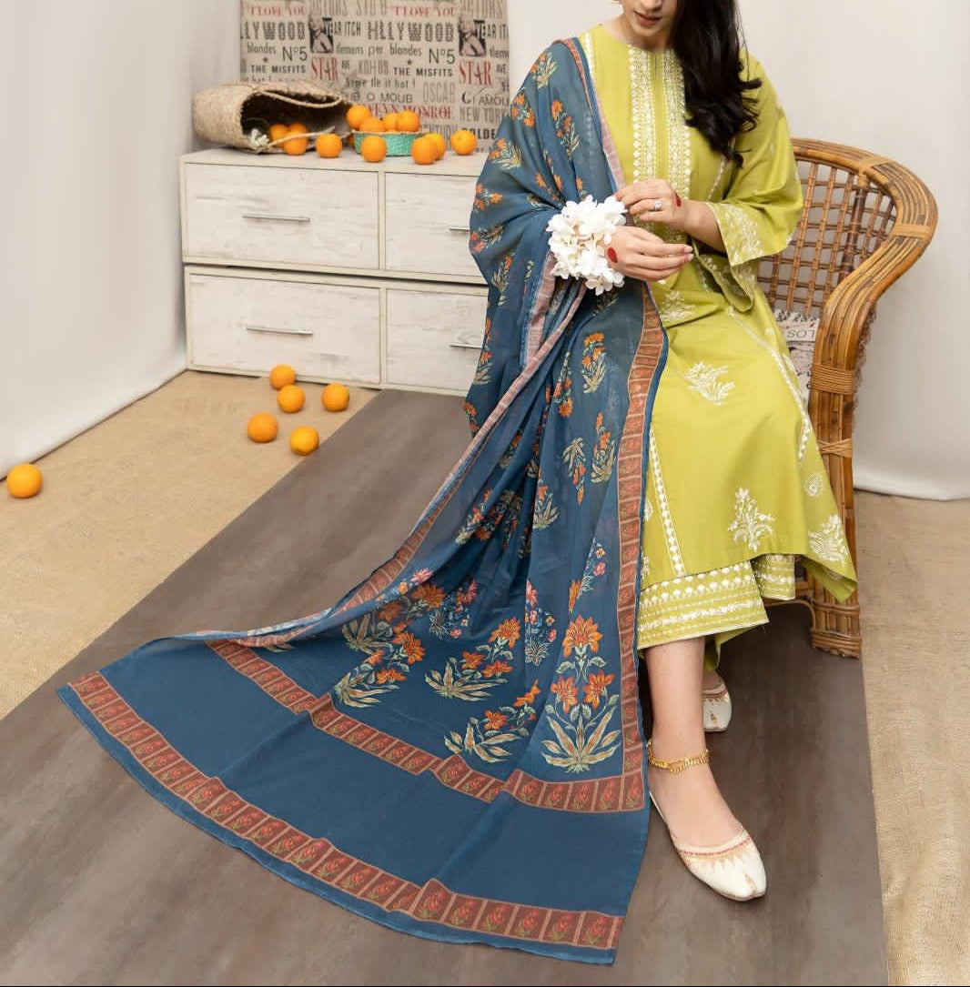 3-Piece Unstitched Suit
