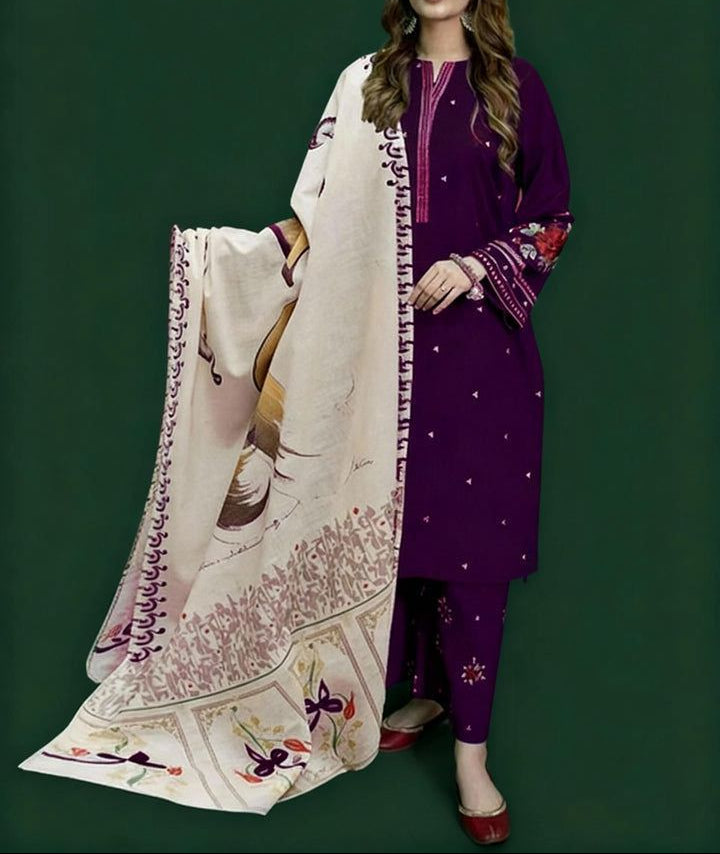 3-Piece Unstitched Suit