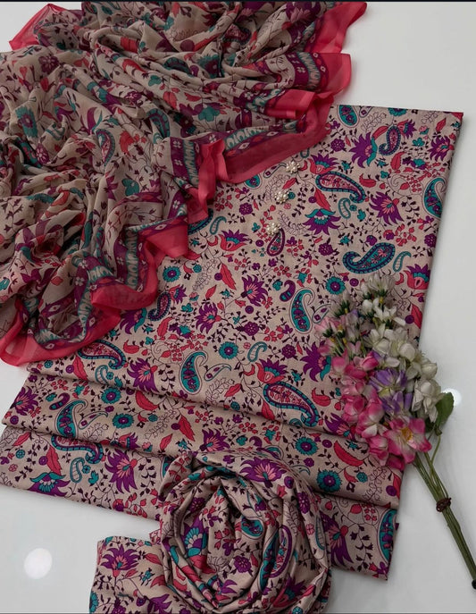 3-Piece Unstitched Suit