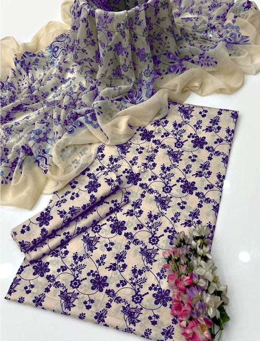 3-Piece Unstitched Suit