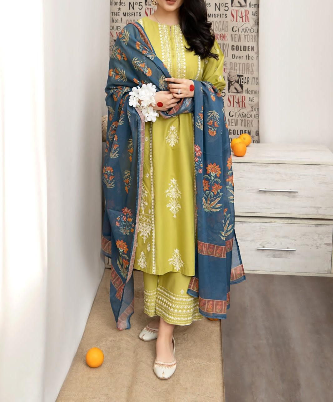 3-Piece Unstitched Suit