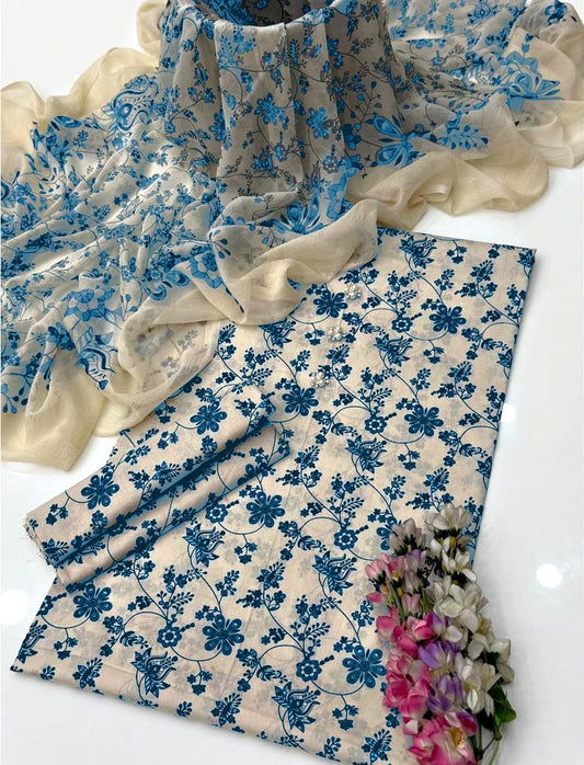 3-Piece Unstitched Suit